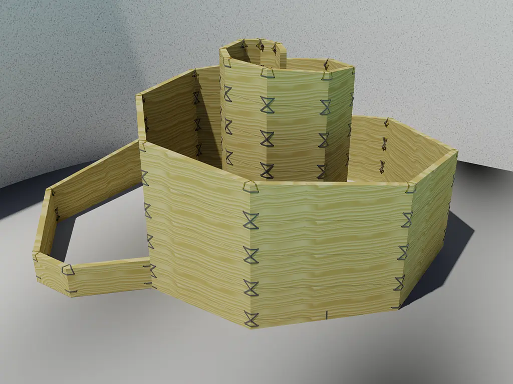 Kräuterschnecke - Hochwertiges Lärchenholz Hochbeet-System Ansicht 3