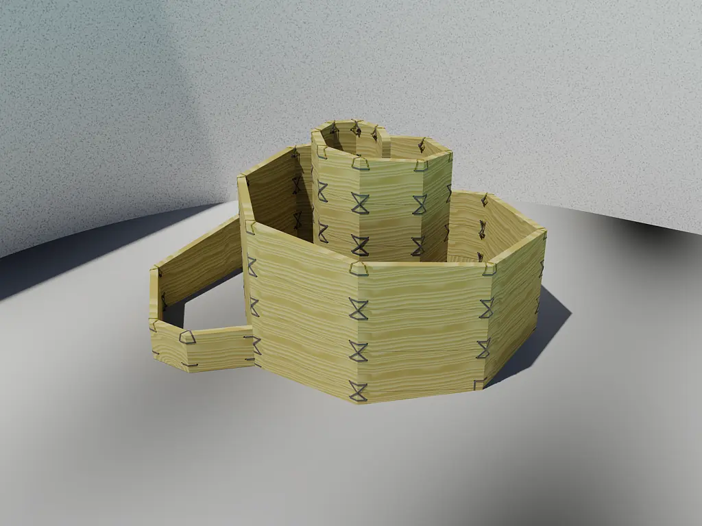 Kräuterschnecke - Hochwertiges Lärchenholz Hochbeet-System Ansicht 1